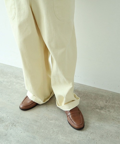 PAR ICI(パーリッシィ)の「【WEB限定】9Wコーデュロイ オーバーオール(サロペット/オーバーオール・レディース・アイボリー/ブラック・FREE)」の10枚目の写真