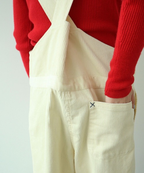 PAR ICI(パーリッシィ)の「【WEB限定】9Wコーデュロイ オーバーオール(サロペット/オーバーオール・レディース・アイボリー/ブラック・FREE)」の9枚目の写真