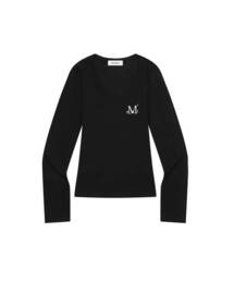 フォンテサスリムフィットVネックリブTシャツ(5カラー)