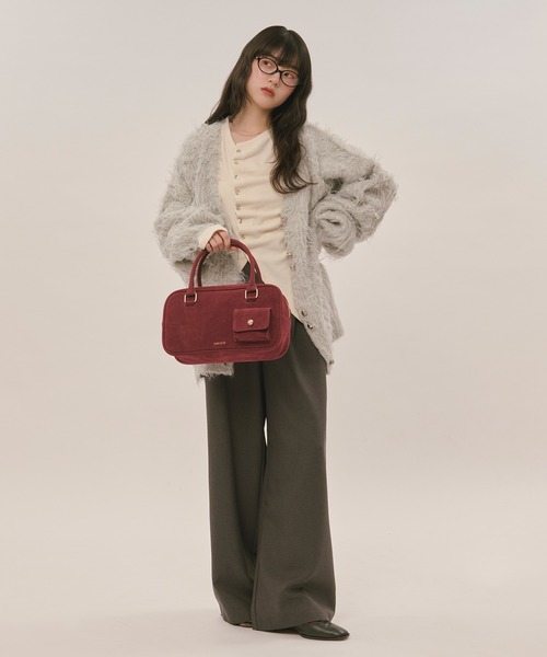 loin nuit(ロワンニュイ)の「asymmetry tuck tops / アシンメトリータックトップス(Tシャツ/カットソー・レディース・ピンク/アイボリー・FREE)」の11枚目の写真