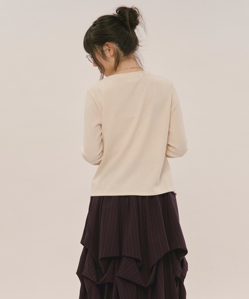 loin nuit アシンメトリータックトップス asymmetry tuck tops / アシンメトリータックトップス（Tシャツ