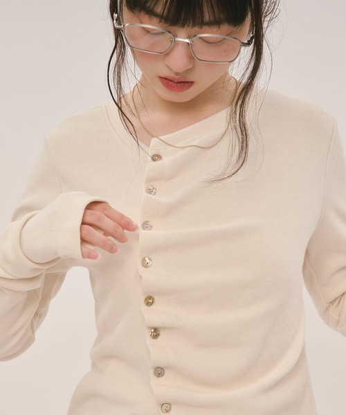 loin nuit ロワンニュイ アシンメトリータックトップス asymmetry tuck