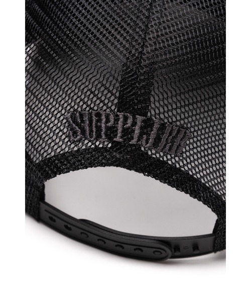 SUPPLIER（サプライヤー）の「メッシュキャップ｜Tribal Camo Cross Leather Patch Mesh Cap｜SUPPLIER（キャップ・メンズ・ベージュ/ブラック・FREE）」の6枚目の写真