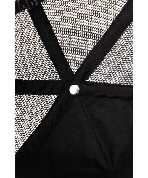 SUPPLIER（サプライヤー）の「メッシュキャップ｜Tribal Camo Cross Leather Patch Mesh Cap｜SUPPLIER（キャップ・メンズ・ベージュ/ブラック・FREE）」の7枚目の写真