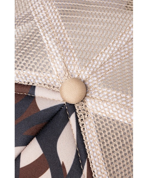 SUPPLIER（サプライヤー）の「メッシュキャップ｜Tribal Camo Cross Leather Patch Mesh Cap｜SUPPLIER（キャップ・メンズ・ベージュ/ブラック・FREE）」の10枚目の写真