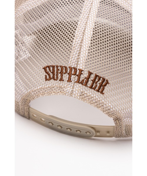 SUPPLIER（サプライヤー）の「メッシュキャップ｜Tribal Camo Cross Leather Patch Mesh Cap｜SUPPLIER（キャップ・メンズ・ベージュ/ブラック・FREE）」の13枚目の写真