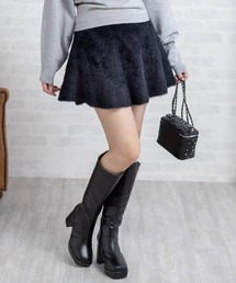 clear | フェザーフレアミニスカート[着回し力抜群 ガーリー フェミニン]≪AW新作≫(スカート)