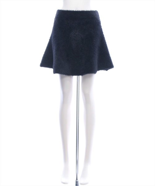 clear（クリア）の「フェザーフレアミニスカート[着回し力抜群 ガーリー フェミニン]≪新作≫（スカート・レディース・ブラック/アイボリー・F）」の12枚目の写真