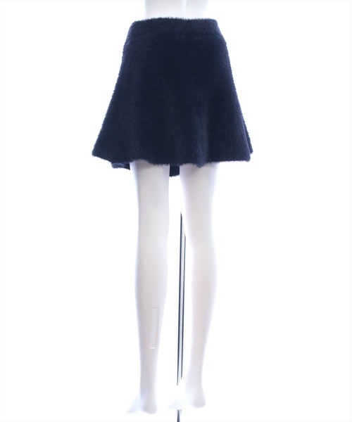 clear（クリア）の「フェザーフレアミニスカート[着回し力抜群 ガーリー フェミニン]≪新作≫（スカート・レディース・ブラック/アイボリー・F）」の9枚目の写真