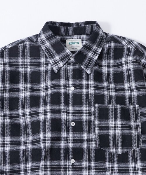 WHO'S WHO gallery(フーズフーギャラリー)の「【WEB限定】KOOKY'Nネルチェックシャツ(シャツ/ブラウス・メンズ・ブラック/ネイビー・MEDIUM/LARGE)」の13枚目の写真