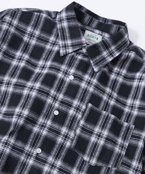 WHO'S WHO gallery(フーズフーギャラリー)の「【WEB限定】KOOKY'Nネルチェックシャツ(シャツ/ブラウス・メンズ・ブラック/ネイビー・MEDIUM/LARGE)」の15枚目の写真