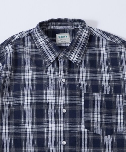 WHO'S WHO gallery(フーズフーギャラリー)の「【WEB限定】KOOKY'Nネルチェックシャツ(シャツ/ブラウス・メンズ・ブラック/ネイビー・MEDIUM/LARGE)」の16枚目の写真