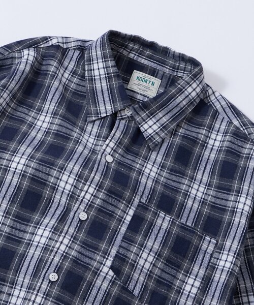 WHO'S WHO gallery(フーズフーギャラリー)の「【WEB限定】KOOKY'Nネルチェックシャツ(シャツ/ブラウス・メンズ・ブラック/ネイビー・MEDIUM/LARGE)」の18枚目の写真