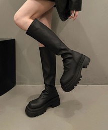 厚底ロングブーツ