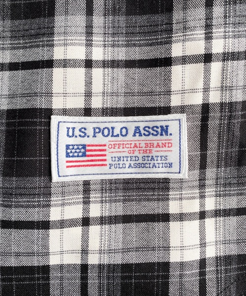 U.S. POLO ASSN.(ユーエスポロアッスン)の「moment+別注【U.S.POLO ASSN.】ワンポイント刺繍半袖チェックシャツ(シャツ/ブラウス・レディース・ネイビー/ブラック/ブラウン・L/M)」の13枚目の写真