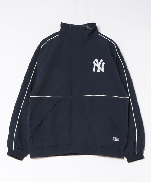 MLB（メジャーリーグベースボール）の「【MLB/メジャーリーグベースボール】パイピングナイロンジャケット（ナイロンジャケット・メンズ・ブラウン/ネイビー/グレー・MEDIUM/X-LARGE/LARGE）」の12枚目の写真