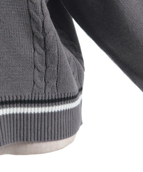 axes femme（アクシーズファム）の「ケーブルチルデンニットプルオーバー（ニット/セーター・レディース・キナリ/ダークブラウン/チャコール・FREE）」の16枚目の写真