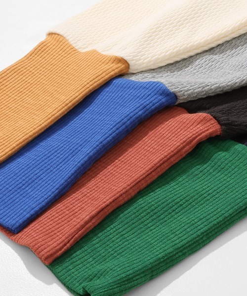 KRIFF MAYER Lady's Collection(クリフメイヤーレディースコレクション)の「ハニカムワッフル袖切替ロンT(Tシャツ/カットソー・レディース・ネイビー/チャコール/グレー/ナチュラル・LARGE/MEDIUM)」の17枚目の写真