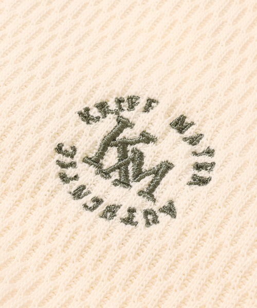 KRIFF MAYER Lady's Collection(クリフメイヤーレディースコレクション)の「ハニカムワッフル袖切替ロンT(Tシャツ/カットソー・レディース・ネイビー/チャコール/グレー/ナチュラル・LARGE/MEDIUM)」の6枚目の写真