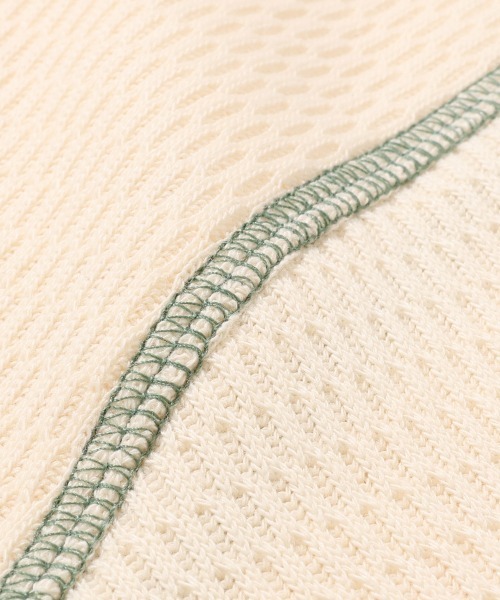 KRIFF MAYER Lady's Collection(クリフメイヤーレディースコレクション)の「ハニカムワッフル袖切替ロンT(Tシャツ/カットソー・レディース・ネイビー/チャコール/グレー/ナチュラル・LARGE/MEDIUM)」の7枚目の写真