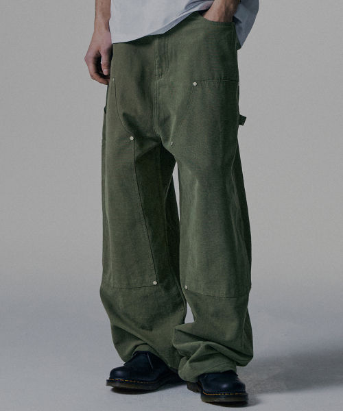NOT4NERD(ノットフォーナード)の「Relax Fit Carpenter Pants - Khaki(その他パンツ・レディース・その他・MEDIUM/LARGE/X-LARGE)」の1枚目の写真