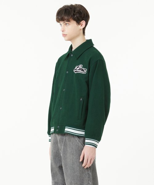 LMCの「CLASSIC WOOL VARSITY JACKET dark green（スタジャン・レディース・その他・MEDIUM/X-LARGE/LARGE）」の4枚目の写真