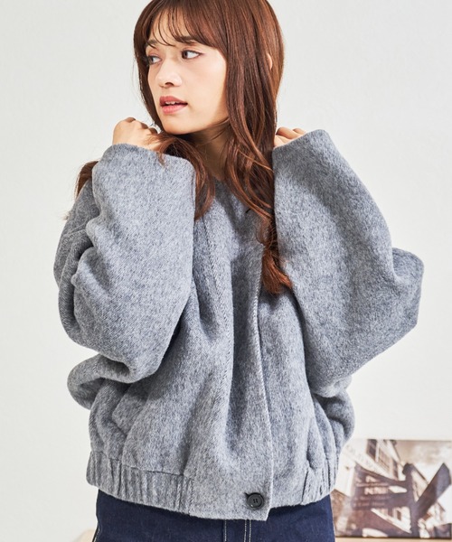 MISCH MASCH(ミッシュマッシュ)の「ZOZO限定 フードボリュームショートコート(その他アウター・レディース・アイボリー/グレー・フリ-)」の21枚目の写真
