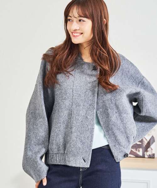 MISCH MASCH(ミッシュマッシュ)の「ZOZO限定 フードボリュームショートコート(その他アウター・レディース・アイボリー/グレー・フリ-)」の17枚目の写真