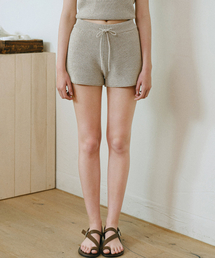 Summer knit shorts (ecru)