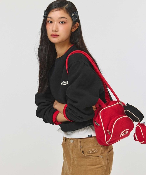 EMIS（イミス）の「JERSEY LOGO SHOULDER BAG（ショルダーバッグ・レディース・ブラック/レッド/ネイビー・FREE）」の10枚目の写真