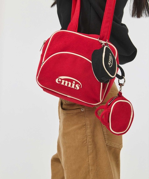 EMIS（イミス）の「JERSEY LOGO SHOULDER BAG（ショルダーバッグ・レディース・ブラック/レッド/ネイビー・FREE）」の12枚目の写真