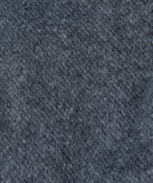 AH ABAHOUSE（エーエイチアバハウス）の「CROPPED DOUBLE ZIP-UP SHAGGY BLOUSON / クロップドダブルジップアップシャギーブルゾン（ブルゾン・メンズ・ブラック/チャコールグレー・46/48/44）」の8枚目の写真