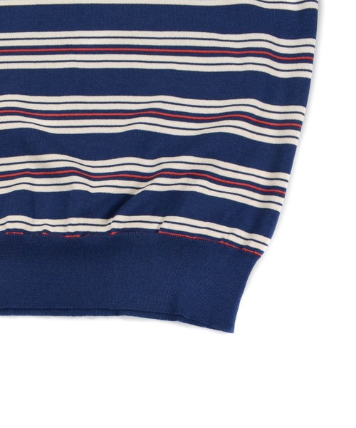 TMT(ティーエムティー)の「【TMT/ティーエムティー】DRY KNIT BORDER POLO SHIRTS(ポロシャツ・メンズ・ネイビー/オレンジ/グリーン/ブラック・X-LARGE/LARGE/MEDIUM)」の17枚目の写真