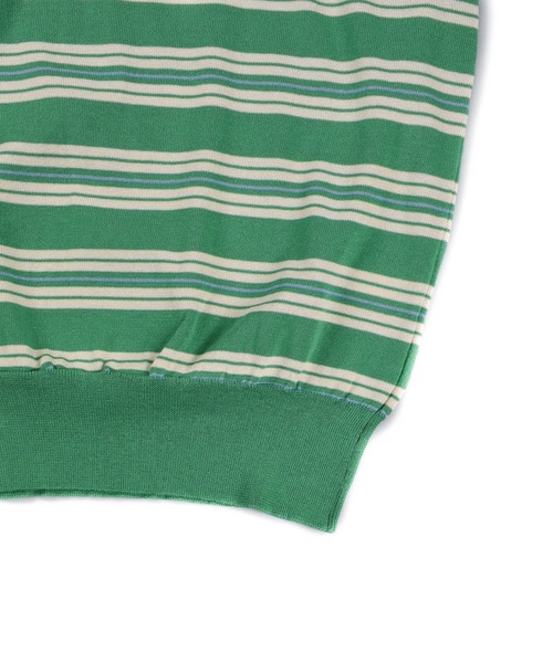 TMT(ティーエムティー)の「【TMT/ティーエムティー】DRY KNIT BORDER POLO SHIRTS(ポロシャツ・メンズ・ネイビー/オレンジ/グリーン/ブラック・X-LARGE/LARGE/MEDIUM)」の21枚目の写真