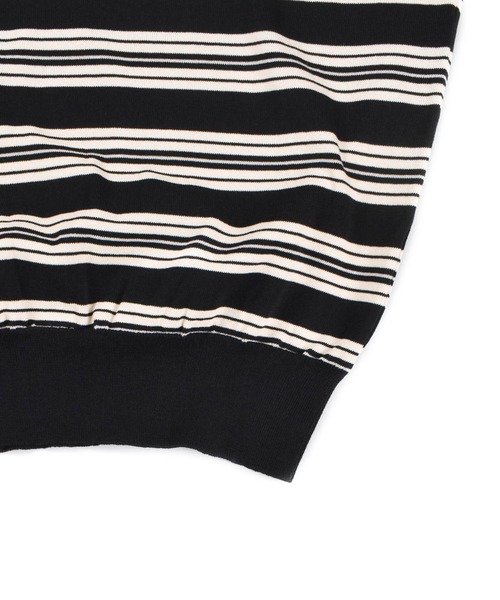 TMT(ティーエムティー)の「【TMT/ティーエムティー】DRY KNIT BORDER POLO SHIRTS(ポロシャツ・メンズ・ネイビー/オレンジ/グリーン/ブラック・X-LARGE/LARGE/MEDIUM)」の7枚目の写真