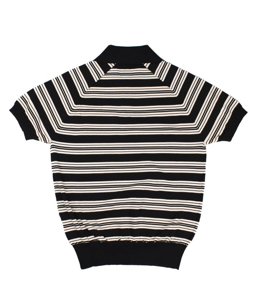 TMT(ティーエムティー)の「【TMT/ティーエムティー】DRY KNIT BORDER POLO SHIRTS(ポロシャツ・メンズ・ネイビー/オレンジ/グリーン/ブラック・X-LARGE/LARGE/MEDIUM)」の8枚目の写真