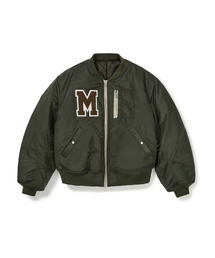[Mmlg] FAMILY NAME FLIGHT JACKET (OLIVE)