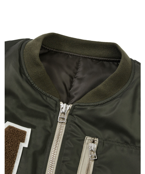 MMLG（エムエムエルジー）の「[Mmlg] FAMILY NAME FLIGHT JACKET (OLIVE)（ブルゾン・レディース・その他・SMALL/MEDIUM/LARGE/X-LARGE）」の2枚目の写真