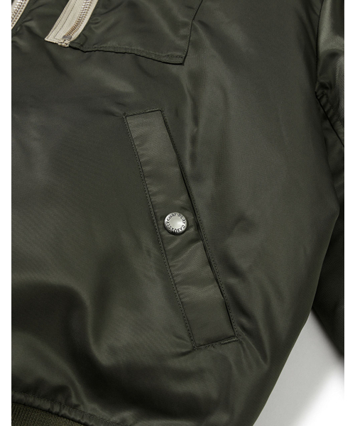 MMLG（エムエムエルジー）の「[Mmlg] FAMILY NAME FLIGHT JACKET (OLIVE)（ブルゾン・レディース・その他・SMALL/MEDIUM/LARGE/X-LARGE）」の4枚目の写真