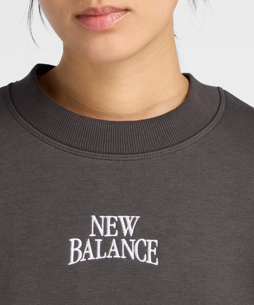 NEW BALANCE(ニューバランス)の「リニアヘリテージフリースクルー(スウェット・レディース・サンドグレー/スミクロ・SMALL/MEDIUM/LARGE/X-LARGE)」の6枚目の写真