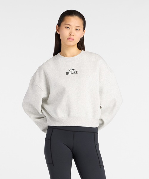 NEW BALANCE(ニューバランス)の「リニアヘリテージフリースクルー(スウェット・レディース・サンドグレー/スミクロ・SMALL/MEDIUM/LARGE/X-LARGE)」の3枚目の写真