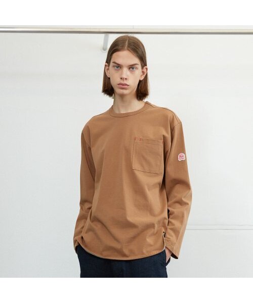 HORLISUN(ホーリーサン)の「20FW Emery Long Sleeve Pocket Seasonal T-shirts Camel(Tシャツ/カットソー・メンズ・その他・SMALL/LARGE/MEDIUM)」の1枚目の写真