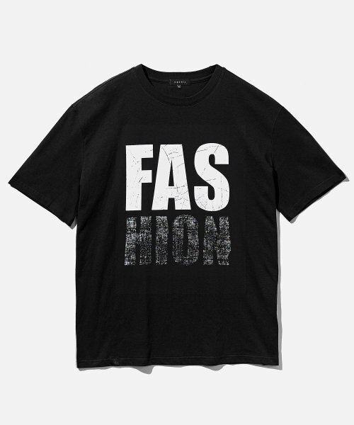 VASTIC(バスティック)の「FAS スクラッチTシャツ_ブラック(Tシャツ/カットソー・メンズ・その他・MEDIUM/LARGE)」の2枚目の写真