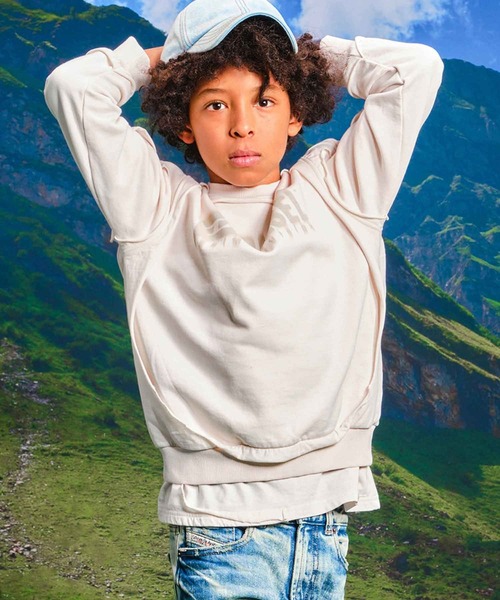 セール】DIESEL（ディーゼル）Kids & Junior ブランドロゴスウェット