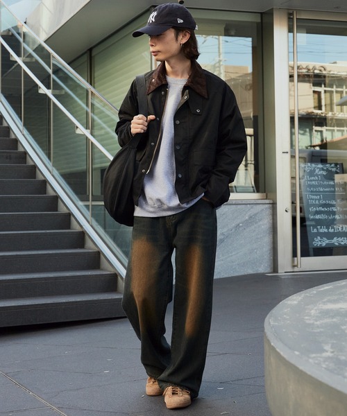 セール】Peachskin Hunting Jacket with Corduroy Collar / 襟