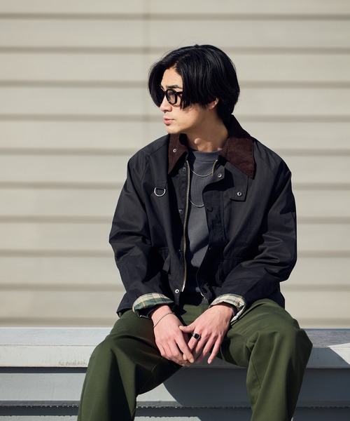 セール】Peachskin Hunting Jacket with Corduroy Collar / 襟