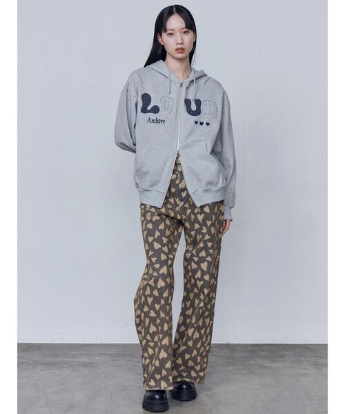 EMODA（エモダ）の「ミッドワイドジャストウエストジーンズ（デニムパンツ・レディース・ブルー/インディゴブルー/ベージュ・MEDIUM/SMALL）」の15枚目の写真