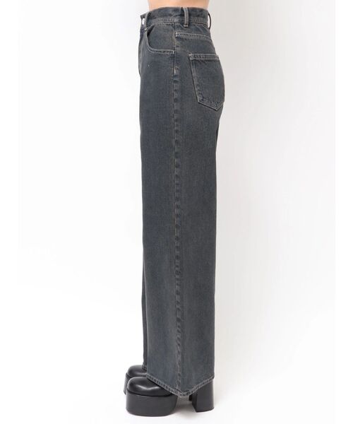 EMODA（エモダ）の「ミッドワイドジャストウエストジーンズ（デニムパンツ・レディース・ブルー/インディゴブルー/ベージュ・MEDIUM/SMALL）」の12枚目の写真