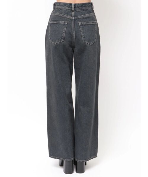 EMODA（エモダ）の「ミッドワイドジャストウエストジーンズ（デニムパンツ・レディース・ブルー/インディゴブルー/ベージュ・MEDIUM/SMALL）」の11枚目の写真