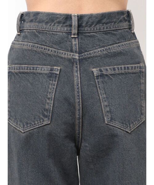 EMODA（エモダ）の「ミッドワイドジャストウエストジーンズ（デニムパンツ・レディース・ブルー/インディゴブルー/ベージュ・MEDIUM/SMALL）」の10枚目の写真